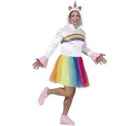 Fiestas Guirca Déguisement Licorne Fabulouscorn (52-54/L) capuche, couvre-bottes, robe - Homme