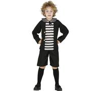 FIESTAS GUIRCA | Costume Fantôme Garçon Enfant (3-4 ans) - Chemise, Veste et Pantalon - Costumes de Fantômes pour Halloween, Carnaval et Fêtes Déguisées - Idéal pour Enfants - Noir et Blanc