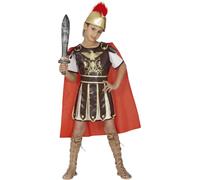 FIESTAS GUIRCA | Costume Gladiateur Enfant Garçon - Brun Rouge