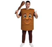 FIESTAS GUIRCA | Costume Gonflable de Tronc d’Arbre pour Adultes (52-54/L) - Pantalon et Costume - Déguisement Amusant pour Carnaval, Halloween et Fêtes à Thème - Idéal pour Hommes