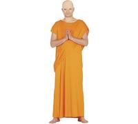 FIESTAS GUIRCA | Costume Hare Krishna Adulte (52-54/L) - Tunique pour Hommes - Costumes Religieux et Spirituels pour Carnaval, Halloween et Fêtes Costumées - Idéal pour Célébrations à Thème - Orange