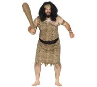 FIESTAS GUIRCA Costume Homme des Cavernes Sauvage Homme -Déguisement Imprimé Léopard Age de Pierre Homme Taille XL 56-58