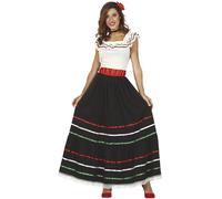 FIESTAS GUIRCA Déguisement mexicain pour femme - Déguisement mexicain pour adulte, multicolore, Small
