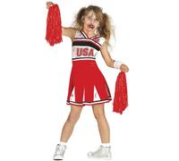 Fiestas Guirca - Costume motif/style pom-pom girl zombie - Fille (FG1469)