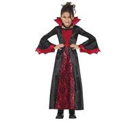 Fiestas Guirca - Costume motif/style vampire bordeaux - Fille (FG354)