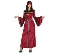 FIESTAS GUIRCA | Costume Princesa Medieval Adulte (38-40/M) - Robe d'Époque pour Femmes - Costumes de Reine et Noblesse pour Halloween, Carnaval et Fêtes à Thème - Idéal pour Événements Médiévaux