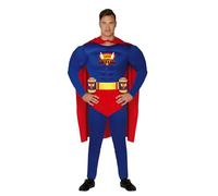 Déguisement Superman Drink - FIESTAS GUIRCA, S.L. - M. Adulte - Noir