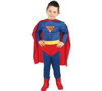 Fiestas Guirca costume super héros garçon bleu mt 7-9 ans