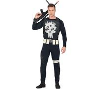 FIESTAS GUIRCA | Costume The Revenger Adulte (48-50/M) - Gilet, Ceinture et Combinaison - Costumes de Super-héros, Vilains et Militaires pour Halloween, Carnaval et Fêtes Costumées