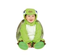 FIESTAS GUIRCA | Costume Tortue Bébé Unisexe - Vert - 18-24 mois | Ensemble 4 Pièces | Carapace Rembourrée | Capuche Visage Animal | Carnaval, Halloween, Anniversaire, Séance Photo