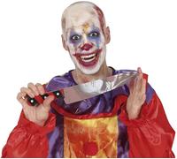 Fiestas Guirca Couteau de jouet clown ensanglanté 37 cm - Costume tueur Halloween - Multicolore