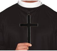 Fiestas Guirca - Croix Prêtre Noir (22 cm)