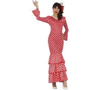 FIESTAS GUIRCA Danseuse de Flamenco espagnole déguisement Femme Adulte Taille 38-40