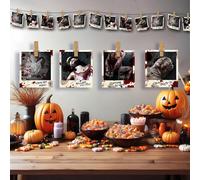 FIESTAS GUIRCA | Décoration Guirlande Polaroid Scène de Crime - 274 Cm | Imprimés Sanglants Réalistes | Faux Clichés Horreur | Papier Léger | 274 Cm | Montage Mural | Halloween, Carnaval & Fête