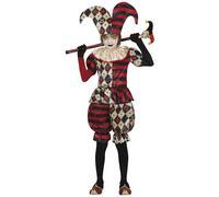 FIESTAS GUIRCA Déguisement Arlequin Diamant - Clown Bouffon - Déguisement Halloween Enfant 10-12 Ans
