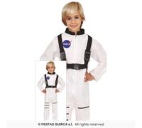 Fiestas Guirca Déguisement Astronaute Enfant Blanc Polyester, 3-4 Ans