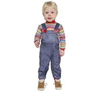 Fiestas Guirca – Costume Baby Bad Doll – T-shirt et salopette – 18-24 mois