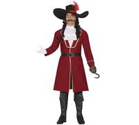 Déguisement Capitaine Corsaire Homme Rouge