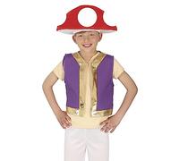 FIESTAS GUIRCA Déguisement Champignon Rouge pour Garçon ou Fille - Déguisement Champignon pour Enfant 5-6 ans