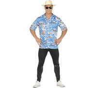 FIESTAS GUIRCA Déguisement Chemise Hawaïenne Homme - Tenue de Fête d'été - Déguisement Touristique Majorque Homme Taille M 48-50