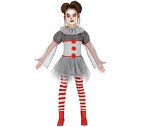 FIESTAS GUIRCA Déguisement Clown Terrifiant Fille