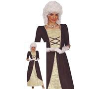 FIESTAS GUIRCA Déguisement Comtesse Noble Femme - Robe Marquise Or et Marron - Déguisement Princesse Reine Baroque Rococo pour Femme Taille S