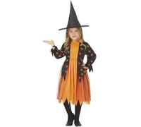 FIESTAS GUIRCA Déguisement Costume Araignée Sorcière Halloween Enfant Fille 10-12 Ans