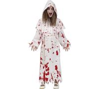 FIESTAS GUIRCA Déguisement Costume Bonne Soeur en Sang Halloween Enfant Fille 10-12 Ans