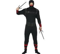 Fiestas Guirca Déguisement Costume Homme Ninja Halloween Taille Adulte Large 52-54