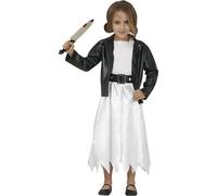 FIESTAS GUIRCA Déguisement Costume poupée mariée Halloween enfant Fille 7-9 ans