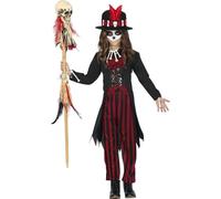 FIESTAS GUIRCA Déguisement Costume Sorcier Vaudou Halloween Enfant 10-12 ans