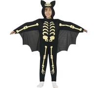 Fiestas Guirca Déguisement Costume Squelette Chauve-souris Halloween Enfant 5-6 Ans