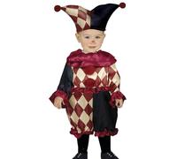 FIESTAS GUIRCA Déguisement d'Arlequin Charmant pour Bébé Garçon - Déguisement d'Halloween de Clown de Cirque pour Bébé 18-24 Mois