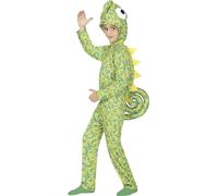 Fiestas Guirca – Déguisement de caméléon – Vert multicolore – 10-12 ans