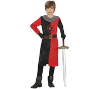 FIESTAS GUIRCA Déguisement Chevalier Médiéval Rouge pour Garçon - Déguisement Guerrier pour Enfant 5-6 ans