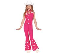 FIESTAS GUIRCA Déguisement de Cowgirl Rose pour Filles - Poupée de Rodéo Country - Costume pour Enfants - Filles de 7 à 9 Ans