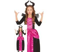 FIESTAS GUIRCA Déguisement de Fée Violette pour Filles - Costume de Reine des Fées comprenant un serre tête de fée et une robe longue - Costumes d'Halloween pour filles de 7 à 9 ans