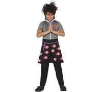 FIESTAS GUIRCA Déguisement de Guerrier Ninja Japonais pour Garçons - Anime Manga Fighter - Costume Enfants Garçons - Garçons Âge 10-12 Ans