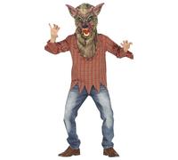FIESTAS GUIRCA Déguisement de loup-garou pour enfants de 10 à 12 ans