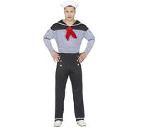 Fiestas Guirca – Costume Matroos – Polyester – Bleu – Taille 48/50