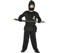 Fiestas Guirca – Déguisement de Ninja pour enfant de 10 à 12 ans, Noir