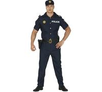 Fiestas Guirca Déguisement policier pour homme du quartier américain