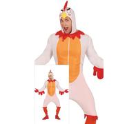 FIESTAS GUIRCA Déguisement de poulet pour homme - Costume de coq drôle pour homme - Poule Bachelor Party Stag Do Déguisement pour homme Taille L