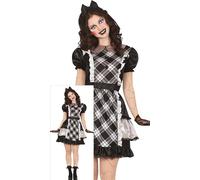 FIESTAS GUIRCA Déguisement de poupée en porcelaine pour femme - Costume de femme de chambre de film d'horreur - Costumes d'Halloween pour femme Taille M