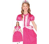 FIESTAS GUIRCA Déguisement de princesse rose pour fille - Robe de princesse rose - Reine de conte de fées pour filles - 3 à 4 ans