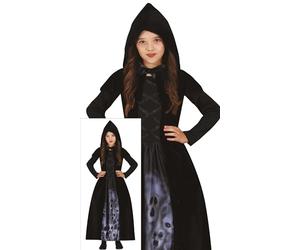 FIESTAS GUIRCA Déguisement de Sorcière Chasseuse d'Âmes pour Filles - Costume de Sorcière Noire pour Enfants - Costumes d'Halloween pour Filles de 3 à 4 Ans