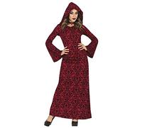 FIESTAS GUIRCA Déguisement de sorcière mystique - Chaperon rouge - Déguisement de sorcière Halloween pour femme
