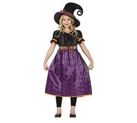 FIESTAS GUIRCA Déguisement De Sorcière Toile D'Araignée Violet Fille 5-6 Ans