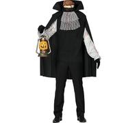 FIESTAS GUIRCA | Déguisement de Tête Coupée pour Homme (52-54/L) - T-shirt, Cape, Épaulettes, Masque et Plastron - Costumes d'Horreur pour Halloween et Fêtes Effrayantes - Idéal pour Adultes