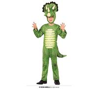 FIESTAS GUIRCA Déguisement de tricératops 3-4 ans avec bonnets, masques et accessoires pour fête, multicolore (GUI77452)
